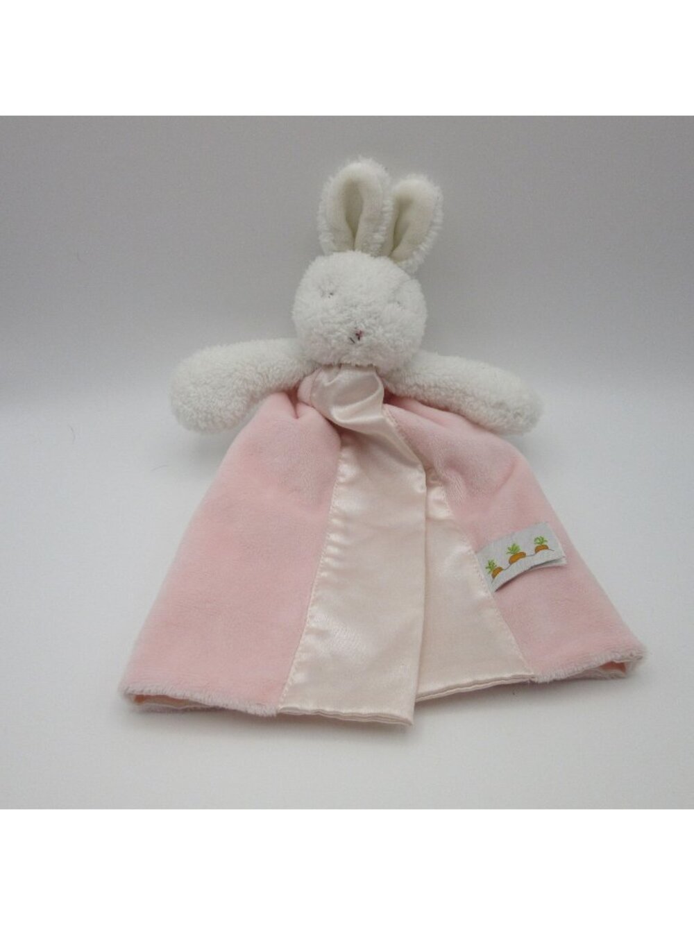 Blossom Bunny Bye Bye Buddy Bunnies By The Bay Pink White Security Blanket Lovey
